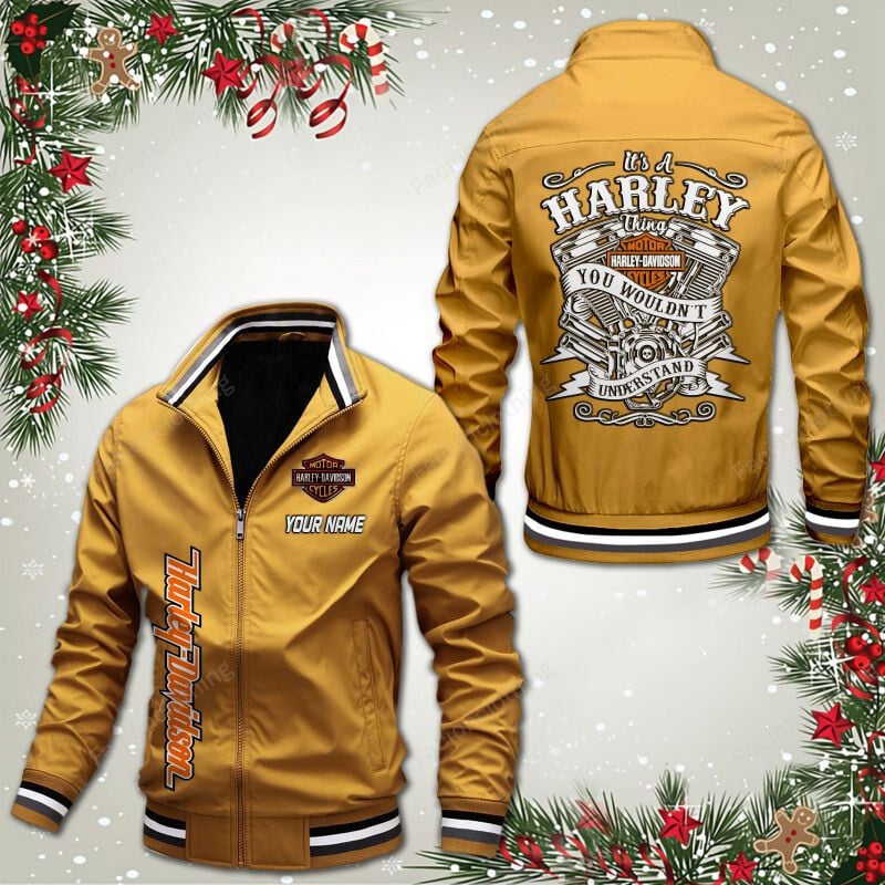 Sportswearmerch Harley-Davidson Motorcycle Personalized Bomber Jacket For Fan