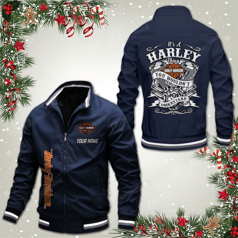 Sportswearmerch Harley-Davidson Motorcycle Personalized Bomber Jacket For Fan