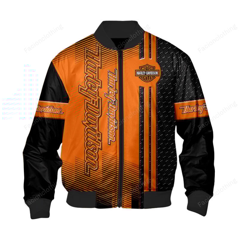 Sportswearmerch Harley Davidson Motorcycle Personalized Fashion Bomber Jacket For Fan