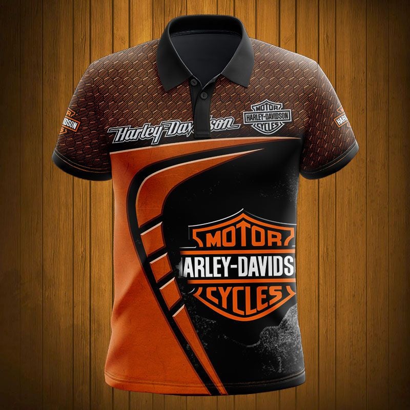 Sportswearmerch Harley Davidson Motorcycle Personalized Fashion Polo Shirt For Fan