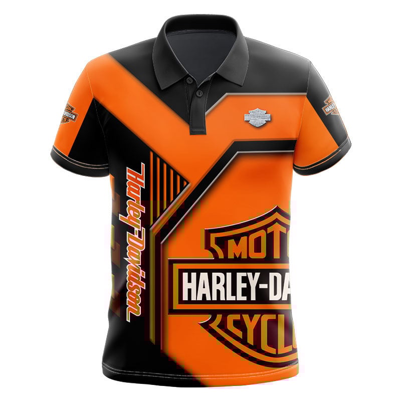 Sportswearmerch Harley Davidson Motorcycle Personalized Fashion Polo Shirt For Fan