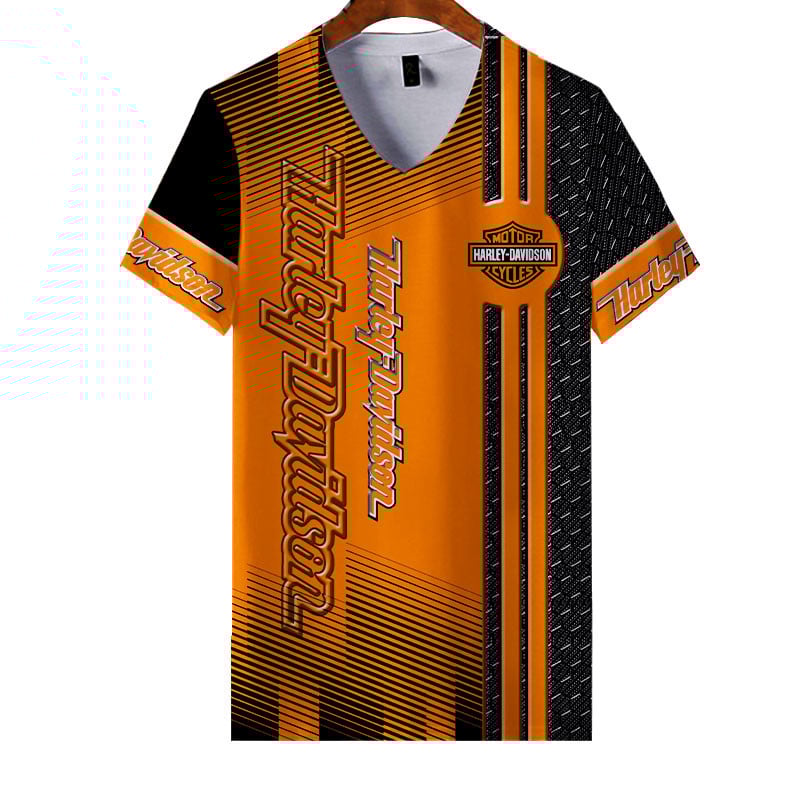 Sportswearmerch Harley Davidson Motorcycle Personalized Fashion V-neck Women T-shirt For Fan
