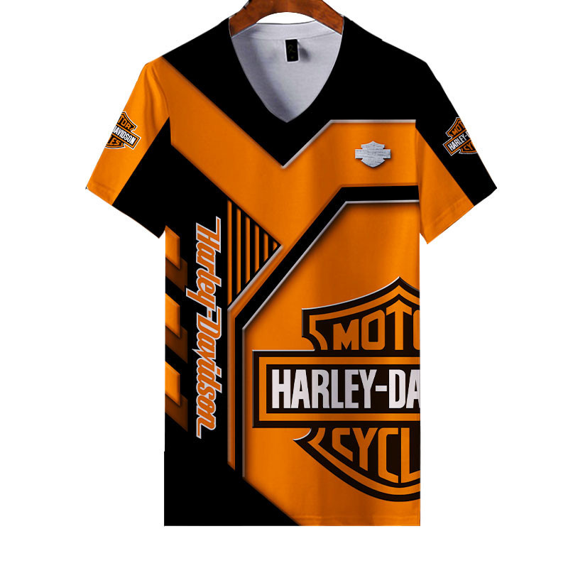 Sportswearmerch Harley Davidson Motorcycle Personalized Fashion V-neck Women T-shirt For Fan