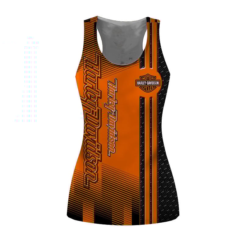 Sportswearmerch Harley Davidson Motorcycle Personalized Fashion Women Tanktop For Fan