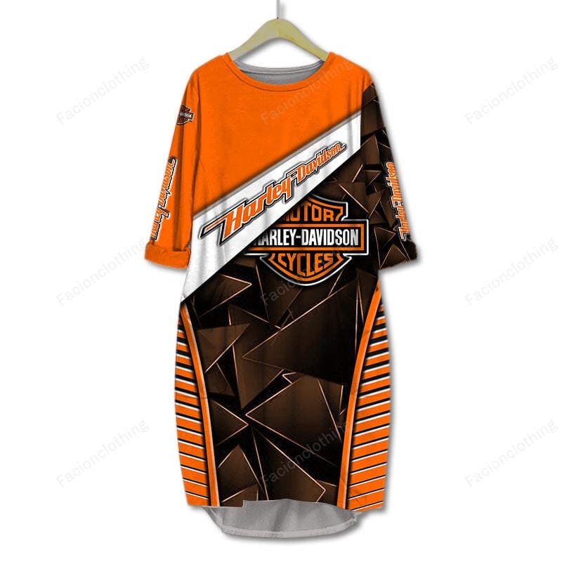 Sportswearmerch Harley-Davidson Motorcycle Personalized Pocket Dress For Fan