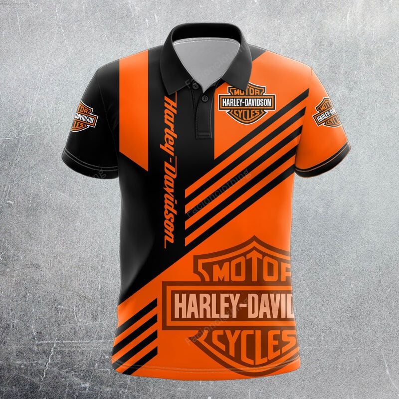 Sportswearmerch Harley Davidson Motorcycle Personalized Polo Shirt For Fan