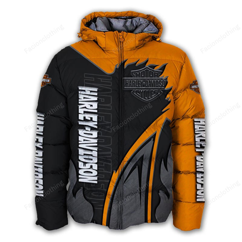 Sportswearmerch Harley-Davidson Motorcycle Personalized Puffer Jacket For Fan