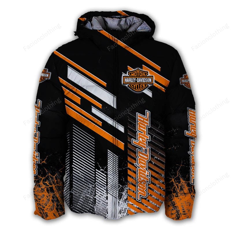 Sportswearmerch Harley-Davidson Motorcycle Personalized Puffer Jacket For Fan