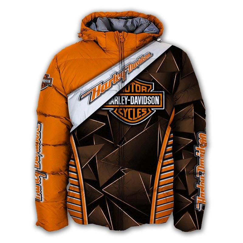 Sportswearmerch Harley-Davidson Motorcycle Personalized Puffer Jacket For Fan