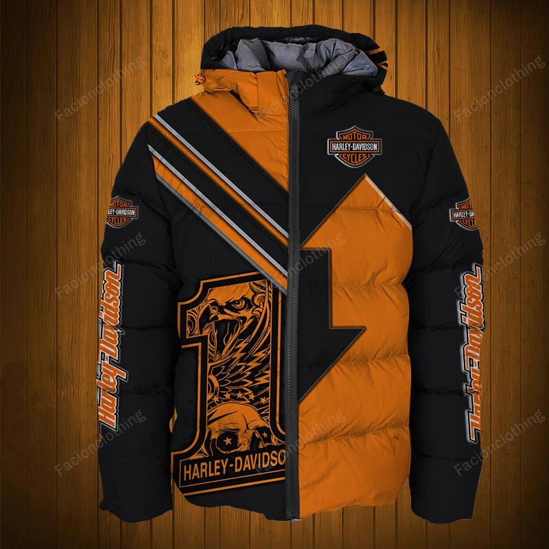 Sportswearmerch Harley-Davidson Motorcycle Personalized Puffer Jacket For Fan