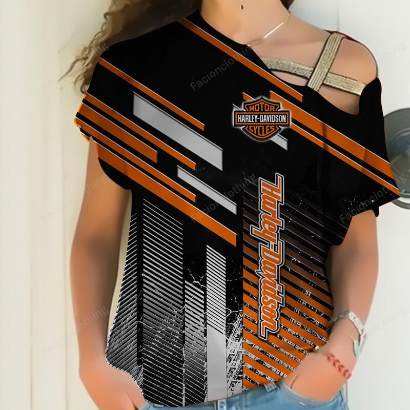 Sportswearmerch Harley-Davidson Motorcycle Personalized Women Shirt For Fan