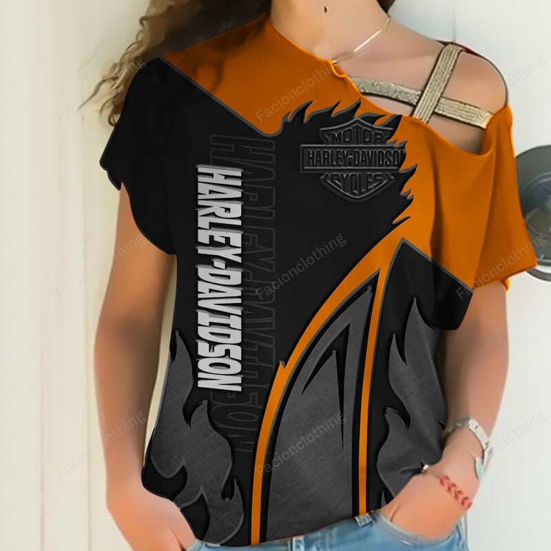 Sportswearmerch Harley-Davidson Motorcycle Personalized Women Shirt For Fan