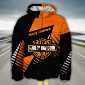 Sportswearmerch Harley-Davidson Motorcycle Puffer Jacket For Fan