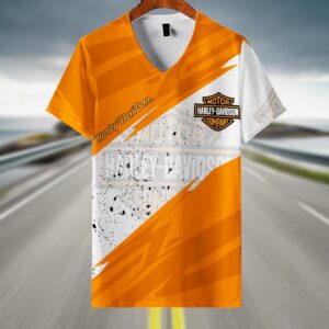 Sportswearmerch Harley-Davidson Motorcycle V-neck Women T-shirt For Fan