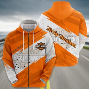 Sportswearmerch Harley-Davidson Motorcycle Zip Hoodie For Fan