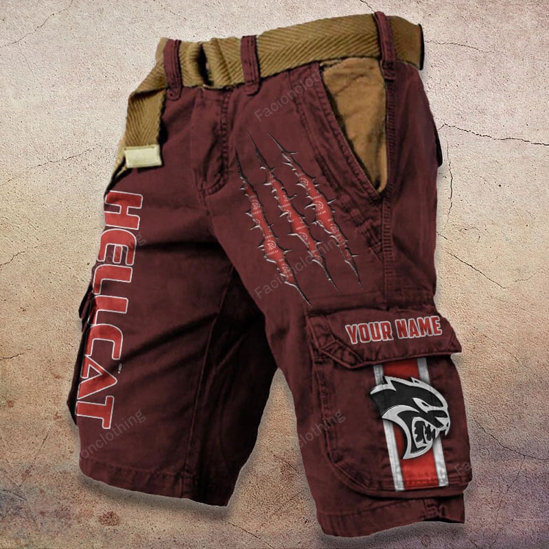 Sportswearmerch Hellcat Car Denim Short For Fan