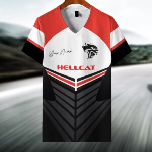 Sportswearmerch Hellcat Car V-neck Women T-shirt For Fan