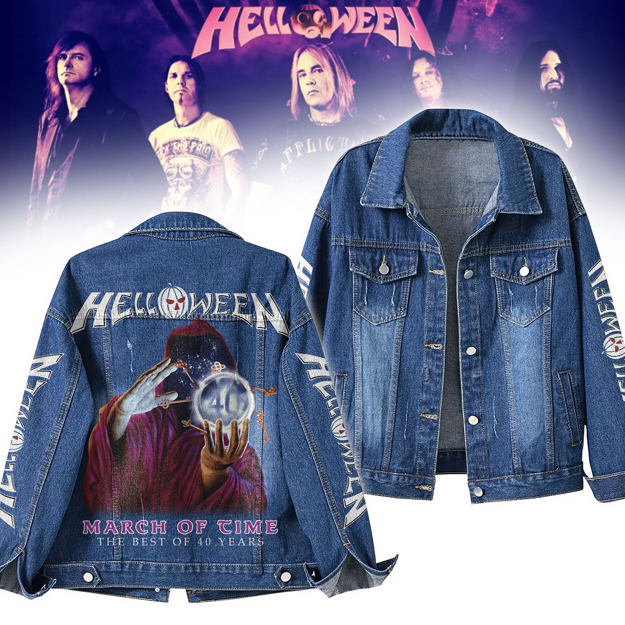 Sportswearmerch Helloween Denim Jacket Gift For Fans