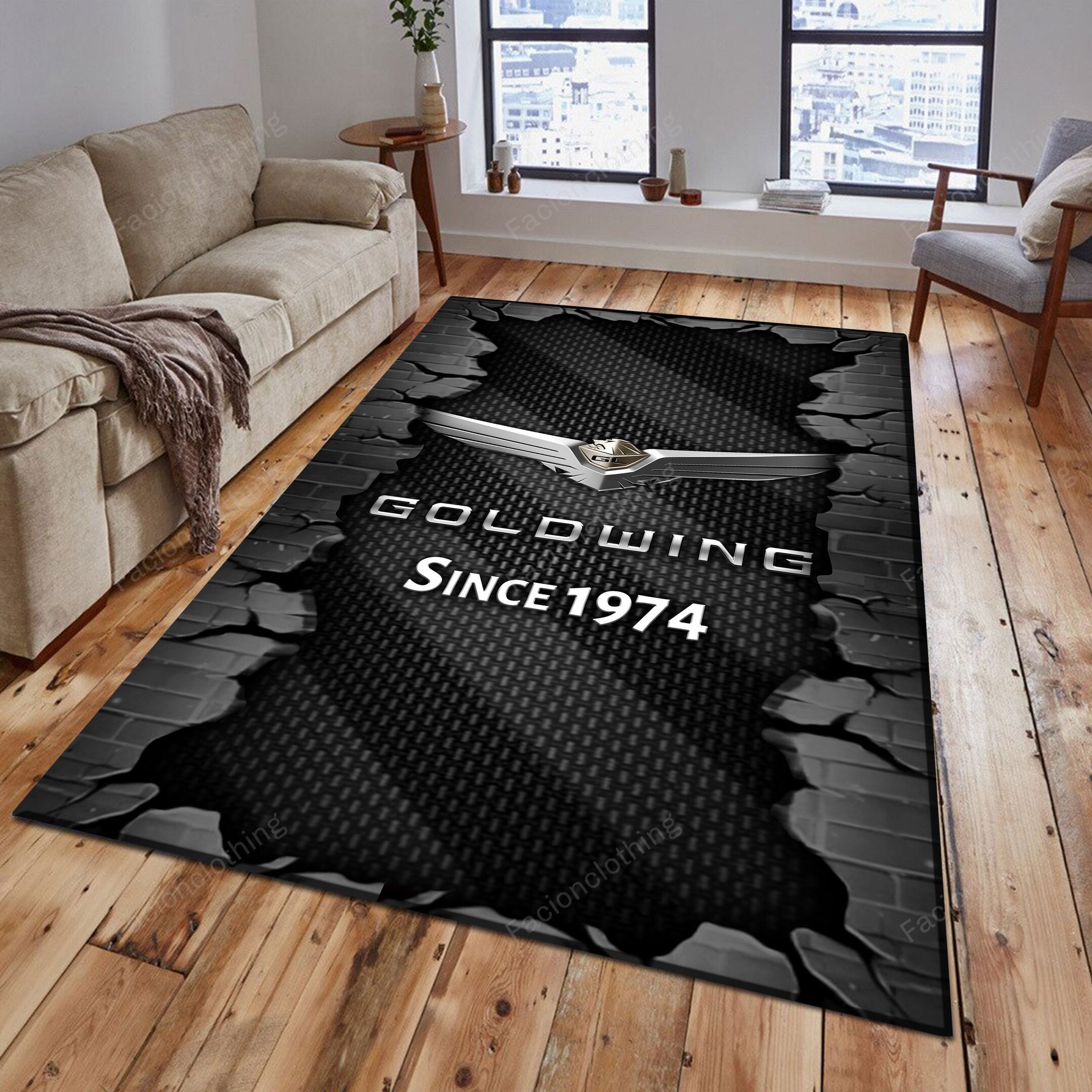 Sportswearmerch Honda Goldwing Car Personalized Rug For Fan