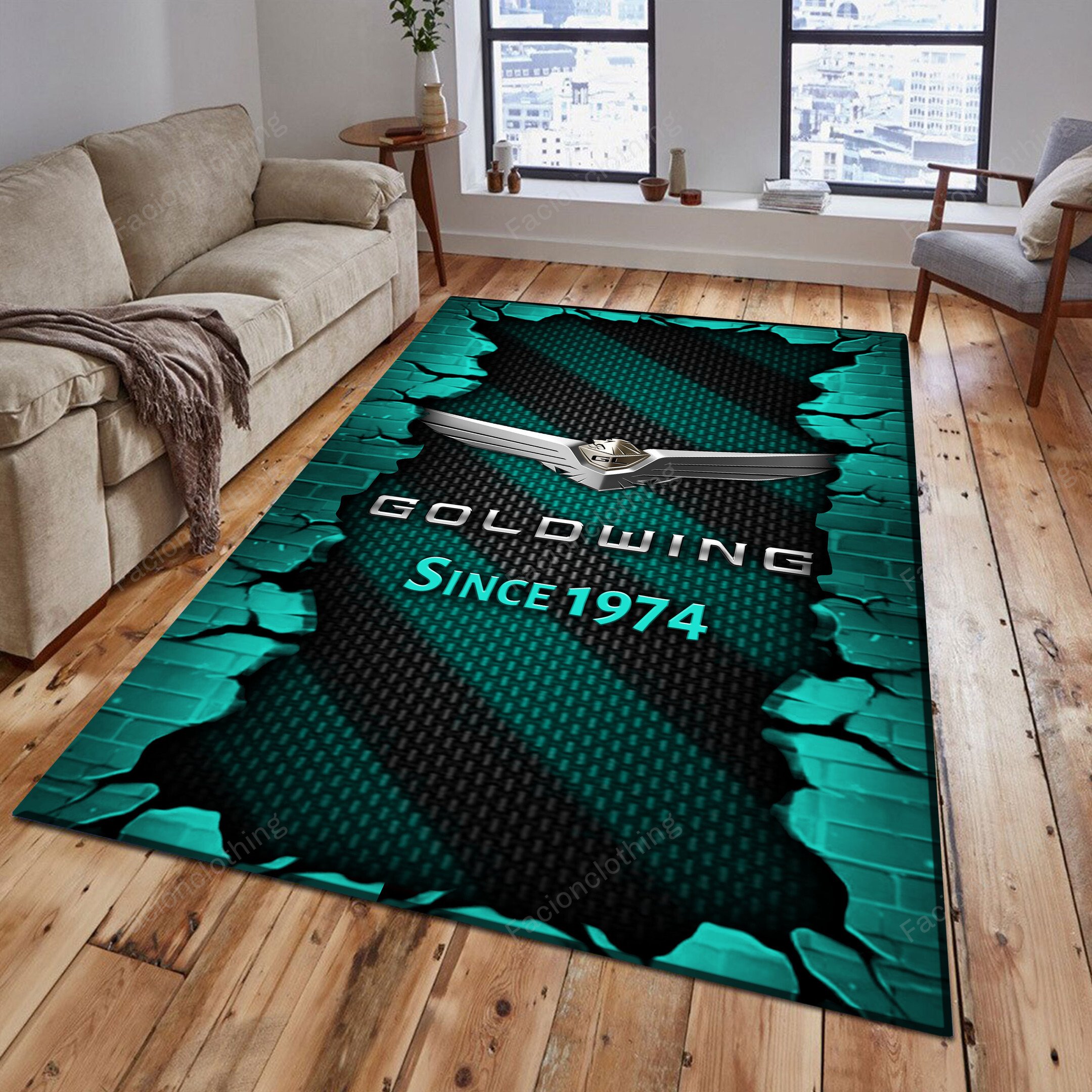 Sportswearmerch Honda Goldwing Car Personalized Rug For Fan