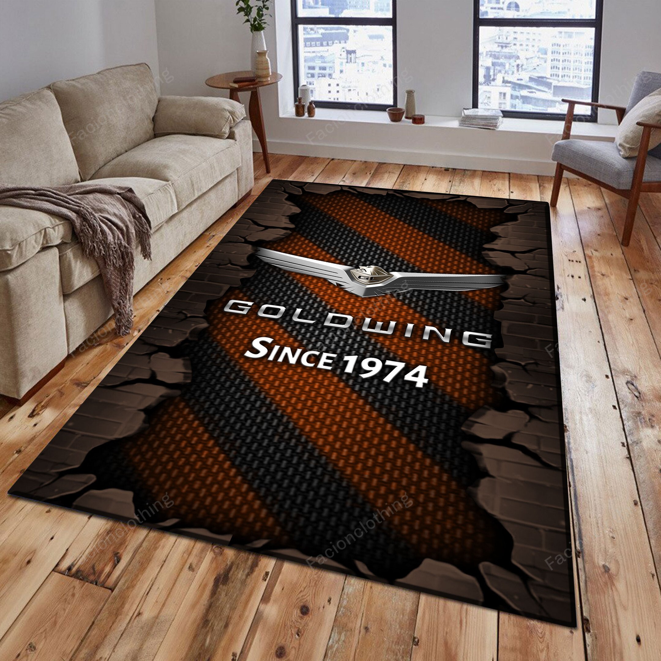 Sportswearmerch Honda Goldwing Car Personalized Rug For Fan