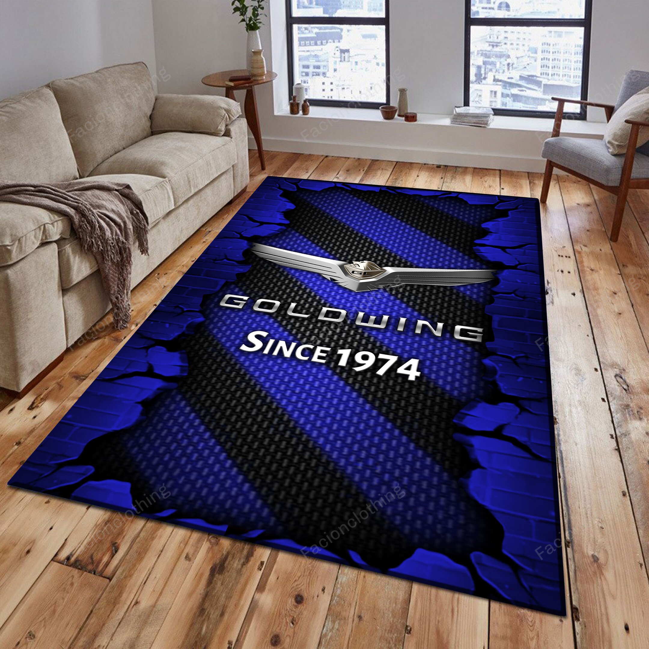 Sportswearmerch Honda Goldwing Car Personalized Rug For Fan