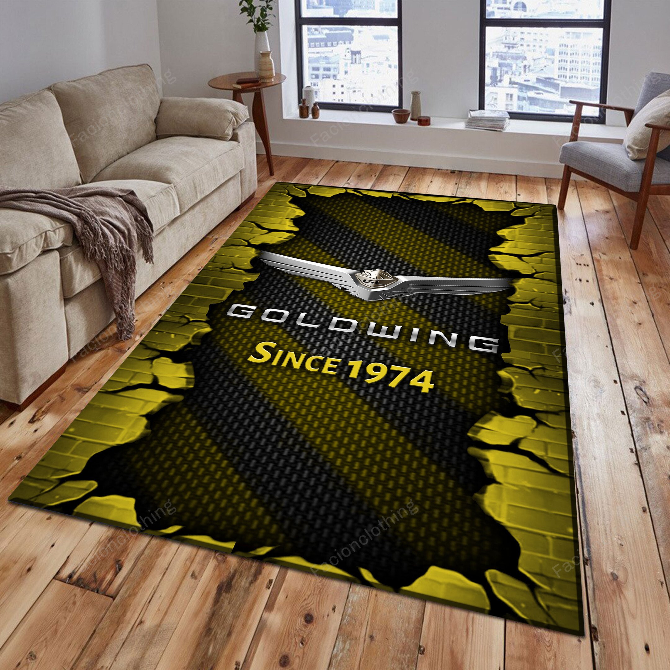 Sportswearmerch Honda Goldwing Car Personalized Rug For Fan