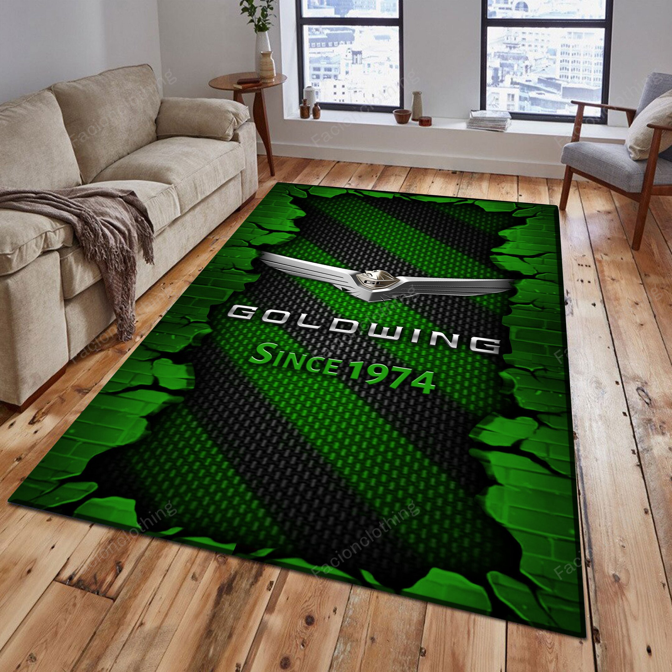 Sportswearmerch Honda Goldwing Car Personalized Rug For Fan