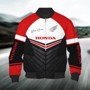 Sportswearmerch Honda Motorcycle Bomber Jacket For Fan