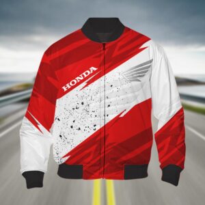 Sportswearmerch Honda Motorcycle Bomber Jacket For Fan