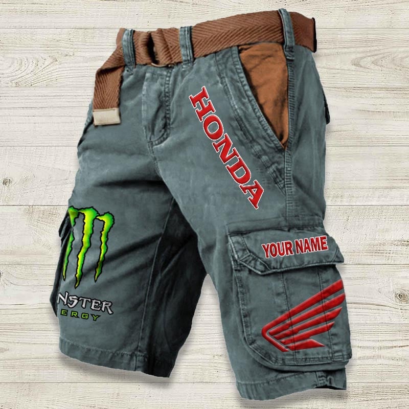 Sportswearmerch Honda Motorcycle Denim Short For Fan