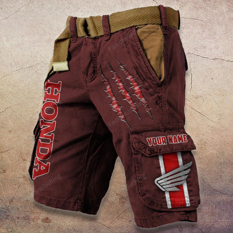 Sportswearmerch Honda Motorcycle Denim Short For Fan