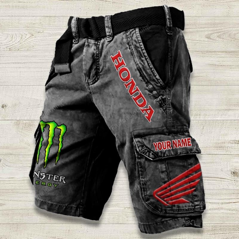 Sportswearmerch Honda Motorcycle Denim Short For Fan