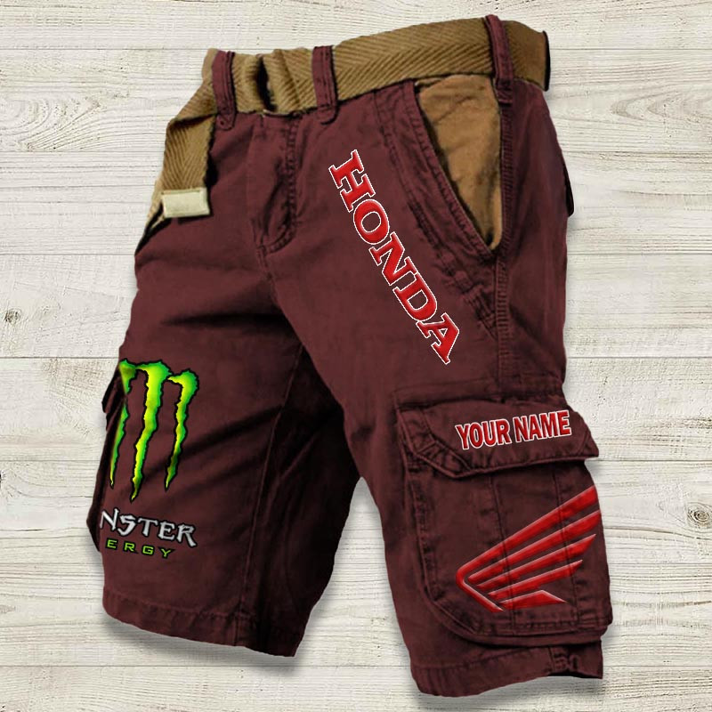 Sportswearmerch Honda Motorcycle Denim Short For Fan