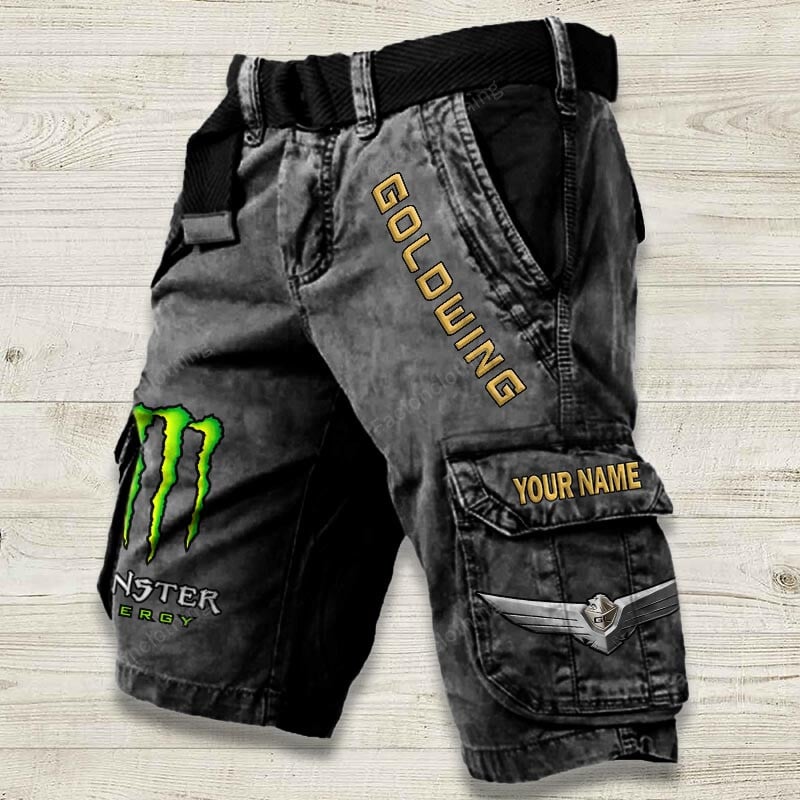 Sportswearmerch Honda Motorcycle Goldwing Motorcycle Denim Short For Fan
