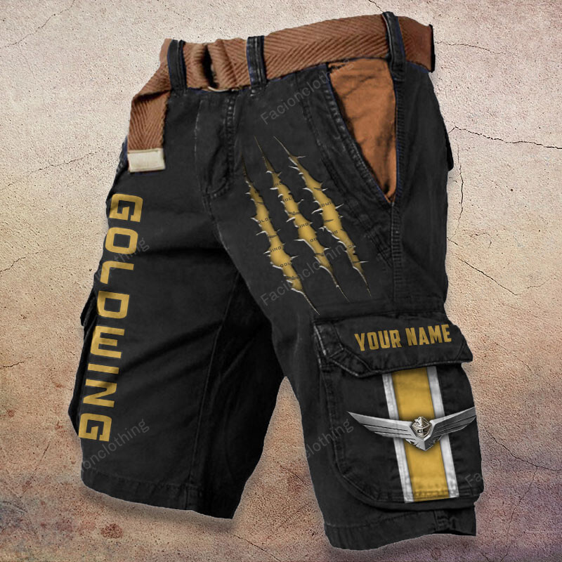 Sportswearmerch Honda Motorcycle Goldwing Motorcycle Denim Short For Fan