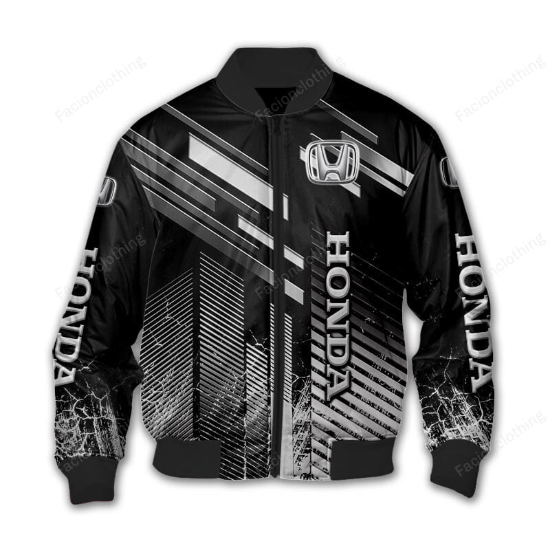 Sportswearmerch Honda Motorcycle Personalized Bomber Jacket For Fan