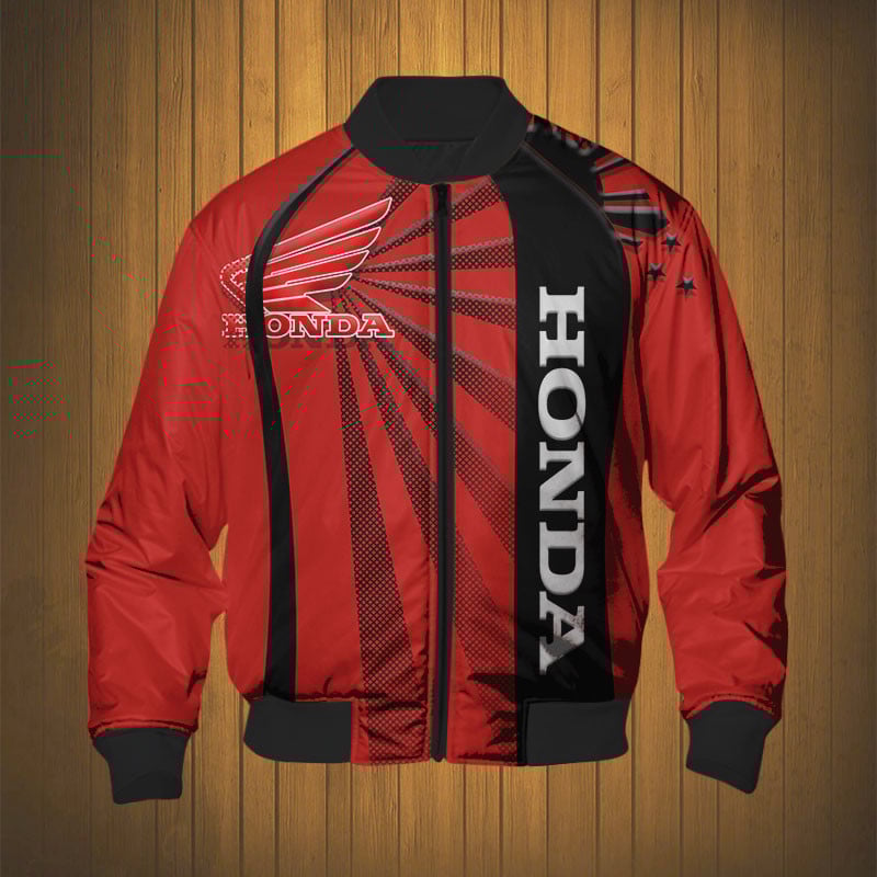 Sportswearmerch Honda Motorcycle Personalized Fashion Bomber Jacket For Fan