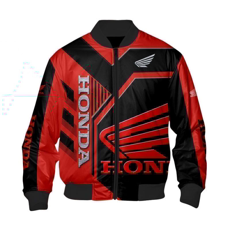 Sportswearmerch Honda Motorcycle Personalized Fashion Bomber Jacket For Fan