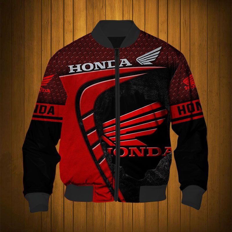 Sportswearmerch Honda Motorcycle Personalized Fashion Bomber Jacket For Fan