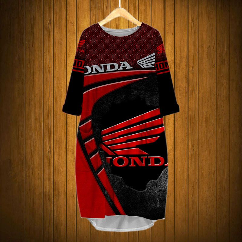 Sportswearmerch Honda Motorcycle Personalized Fashion Pocket Dress For Fan