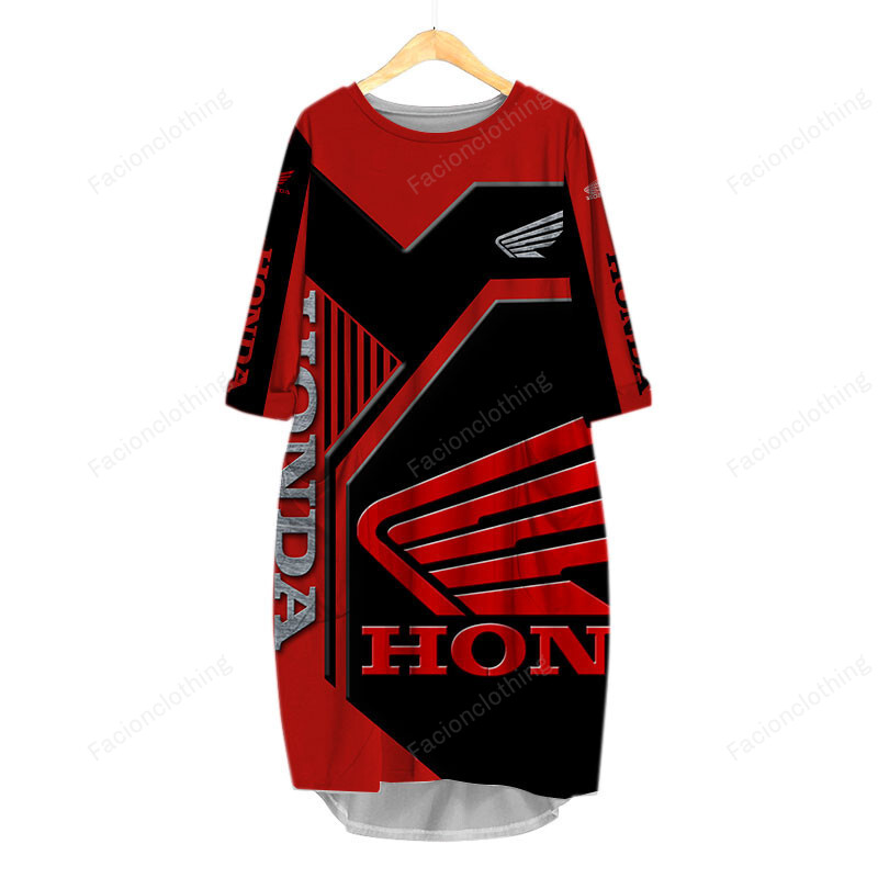 Sportswearmerch Honda Motorcycle Personalized Fashion Pocket Dress For Fan