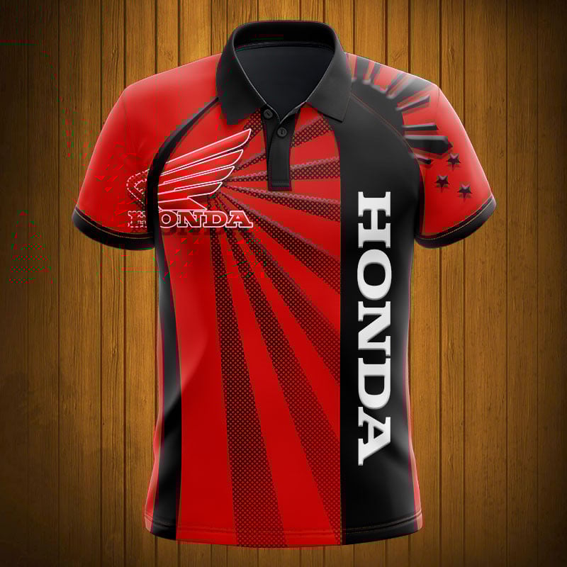 Sportswearmerch Honda Motorcycle Personalized Fashion Polo Shirt For Fan