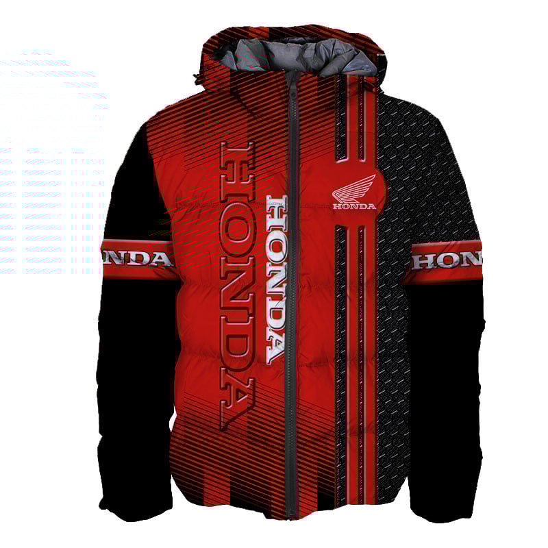 Sportswearmerch Honda Motorcycle Personalized Fashion Puffer Jacket For Fan