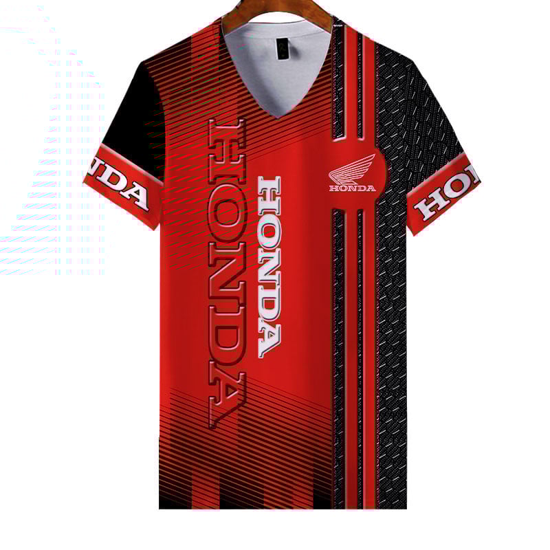 Sportswearmerch Honda Motorcycle Personalized Fashion V-neck Women T-shirt For Fan