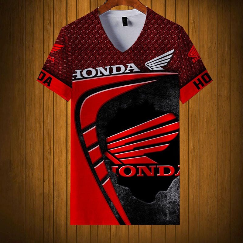 Sportswearmerch Honda Motorcycle Personalized Fashion V-neck Women T-shirt For Fan