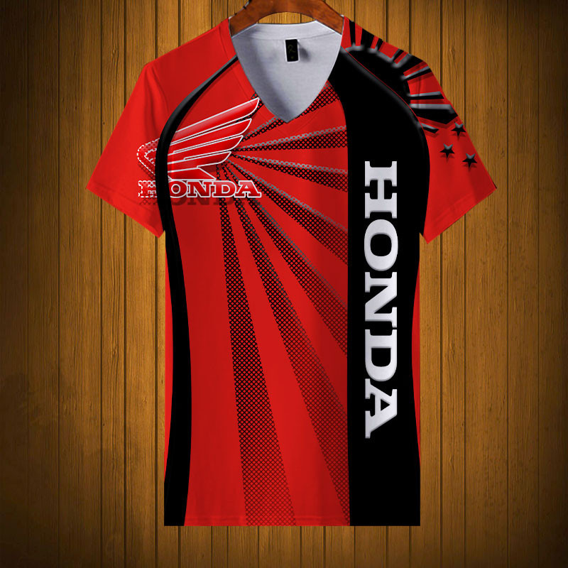 Sportswearmerch Honda Motorcycle Personalized Fashion V-neck Women T-shirt For Fan