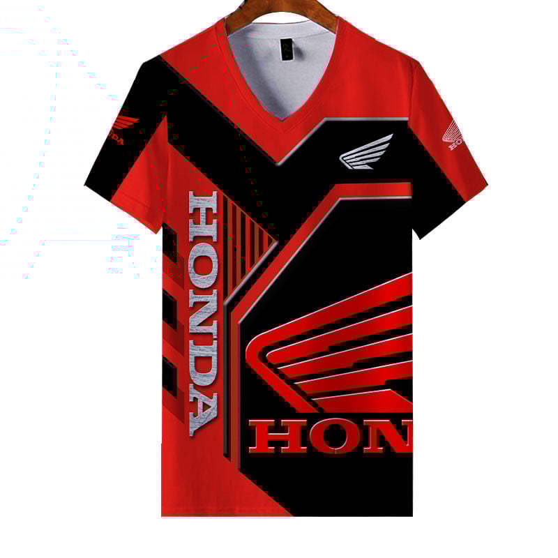 Sportswearmerch Honda Motorcycle Personalized Fashion V-neck Women T-shirt For Fan