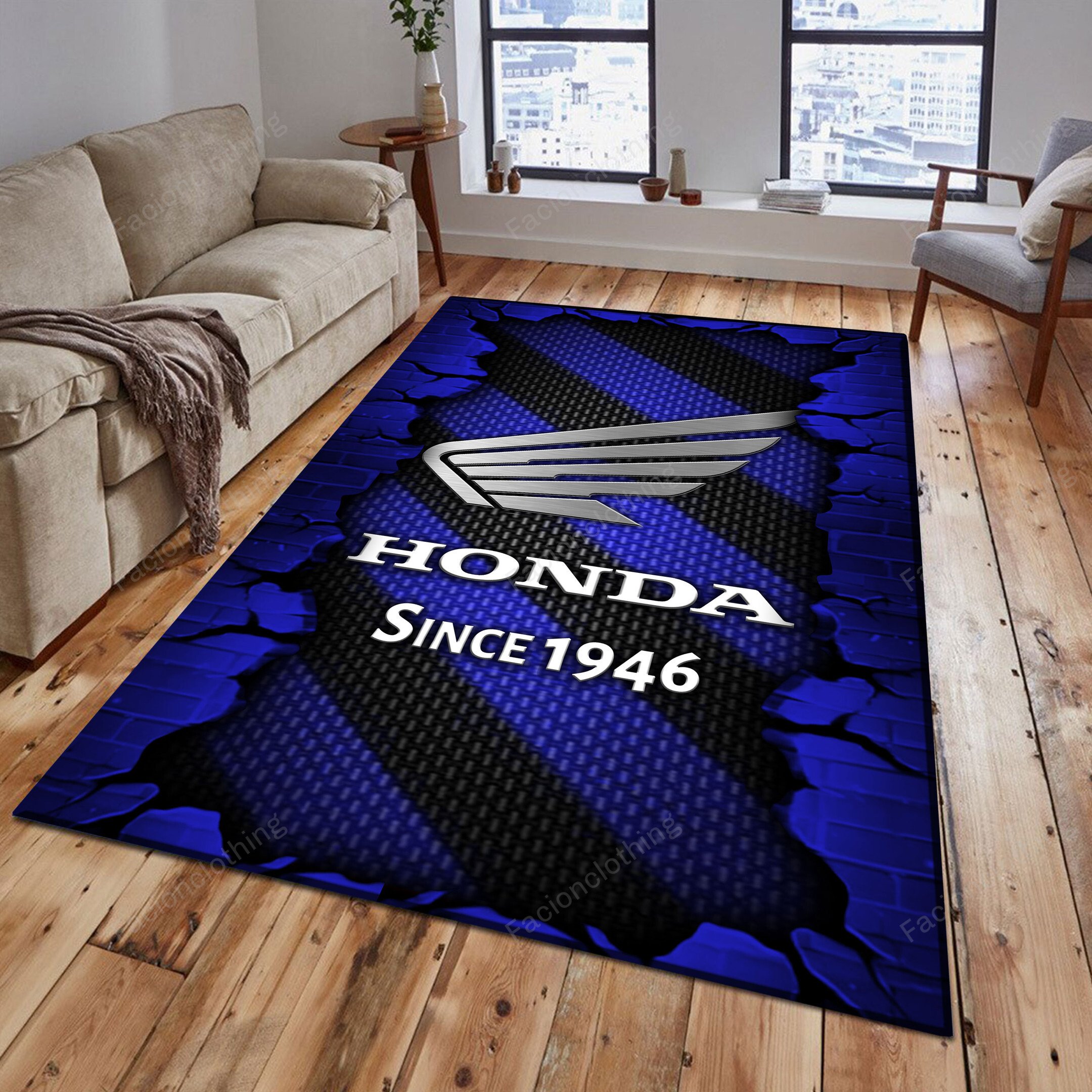 Sportswearmerch Honda Motorcycle Personalized Rug For Fan