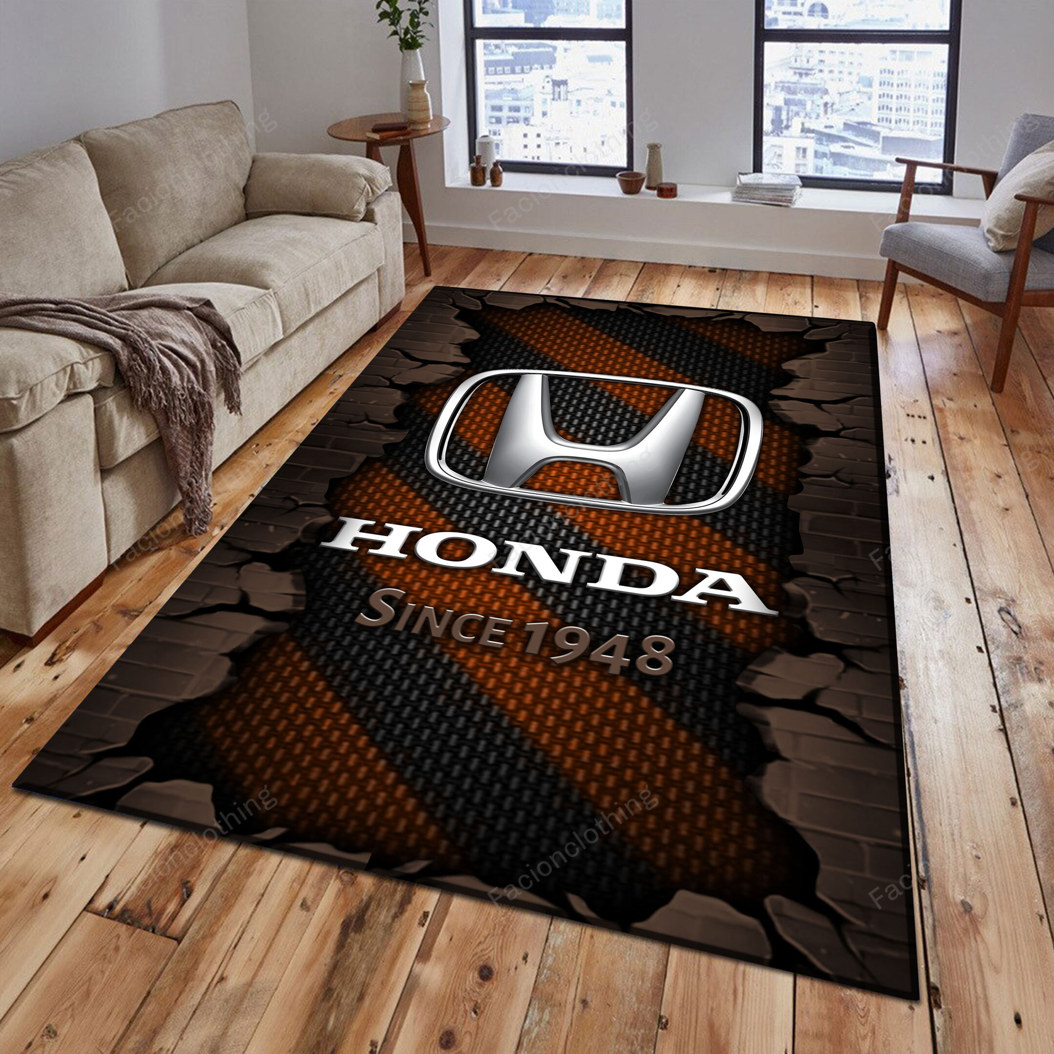 Sportswearmerch Honda Motorcycle Personalized Rug For Fan